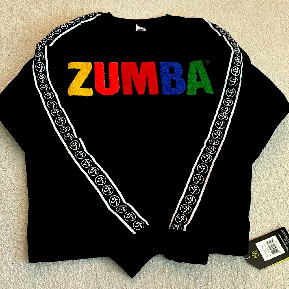 Made with Zumba Love Black Pullover Sweatshirt. Brand new. Women’s size XS